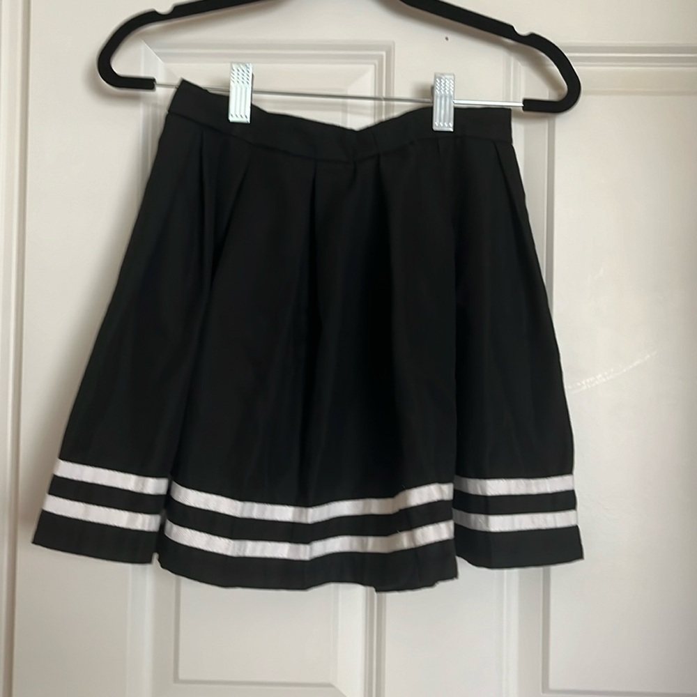 Black and white stripped Skirt from Hot Topic